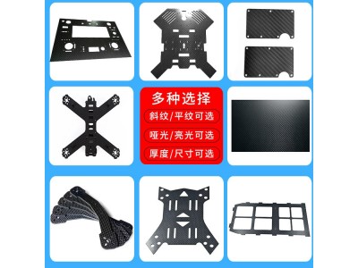源头厂家哑光平纹碳纤维板CNC碳纤维板2.0mm后拔导轮板加工批发图2