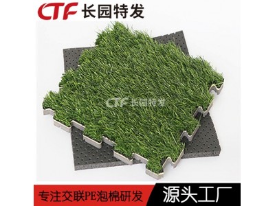 人造草坪减震缓冲垫体育场足球场草坪吸震基础材料图2