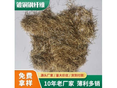 镀铜微丝钢纤维厂家批发 建筑砂浆混凝土地坪 用于增强抗裂图5