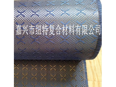 现货先发高品质供应 蓝色凯夫拉提花碳纤维布防火耐磨阻燃碳纤维图4