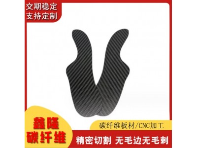 批发斜纹3K碳纤维车牌框 制定CNC雕刻工加平纹碳纤维板切割异型碳图2