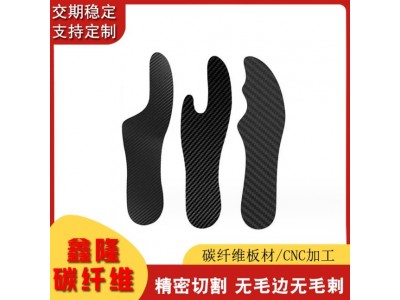 厂家批发碳纤维鞋垫 加工3K斜纹碳纤维厚板加工 厂家直供碳纤维板图3