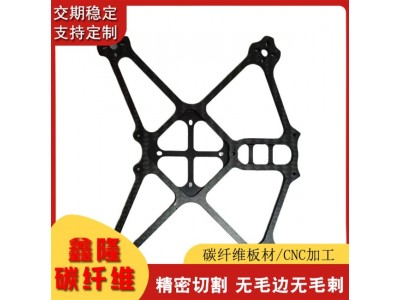 批发定 制碳纤维异形件CNC加工3K斜纹平纹亮光哑光碳纤维板模型碳图3