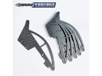批发碳纤维异形件 CNC碳纤维制品加工 碳板切割异型件 宜兴中润图2