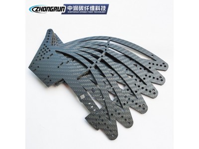 批发碳纤维异形件 CNC碳纤维制品加工 碳板切割异型件 宜兴中润图4