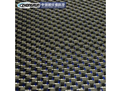 E碳纤维蓝银丝布混编皮革布金丝混编布覆膜平纹混编布汽车表面材图4