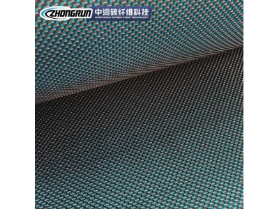 碳纤维金丝混编皮革布 金丝混编布覆膜 平纹混编布汽车表面材料图2