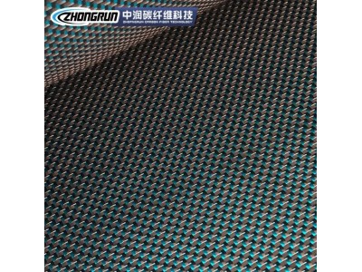 碳纤维金丝混编皮革布 金丝混编布覆膜 平纹混编布汽车表面材料图3