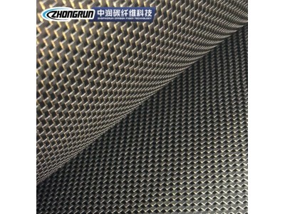 厂家批发碳纤维金银丝布 碳纤维混编金属丝汽车装饰件包覆材料图3