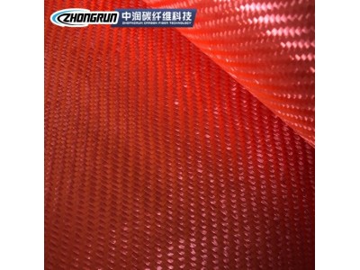 厂家供应碳纤维加强加固芳纶红色平纹制品阻燃防弹材料可承受高温图3