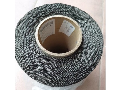石墨碳纤维绳 耐高温捆绳 防火股绳 耐高温 高强 1-10mm石墨碳绳图2
