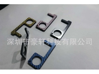 抗菌edc碳纤维开门器电梯门把手触控多功能防疫防病毒碳纤维制品图2