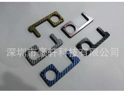 抗菌edc碳纤维开门器电梯门把手触控多功能防疫防病毒碳纤维制品图5