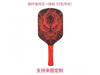 源头工厂定制凯夫拉pickleball球拍热压一体碳纤维芳纶匹克球拍图3