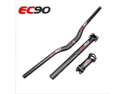 EC90碳纤维山地自行车直把 燕把 把立坐管座管把横三件套通用配件图2