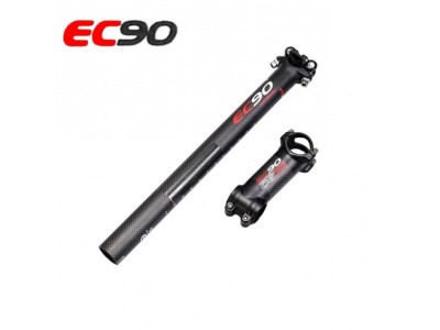 EC90碳纤维山地自行车直把 燕把 把立坐管座管把横三件套通用配件图4