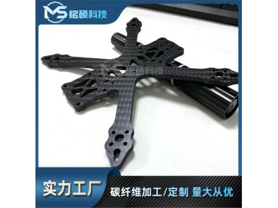 厂家直供碳纤维板新材料碳布无人机机架材料加工制品全碳纤维图2