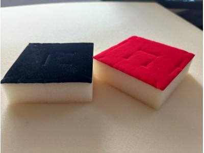绒布裱海绵高密度包装复合中绒贴绒垫片防震戒指礼盒饰品盒眼镜盒图5