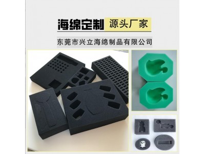 高密度海绵块 定制包装海绵内衬材料加黑特黑绵 定型冲型内衬海绵图3