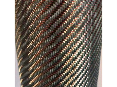 220克碳金丝斜纹碳布碳芳斜纹布金属丝碳纤维布汽车装饰体育用品图2