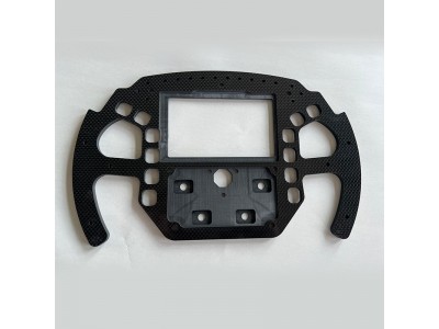 车辆模拟器碳纤维方向盘CNC雕刻碳纤维强度高板轻量化图2