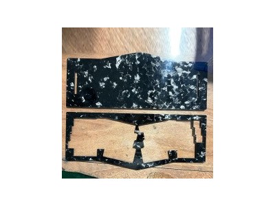 新款碳纤维定位板3K碳纤维键盘碳纤板定 制cnc精雕刻切割diy碳板图4