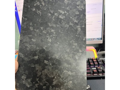 锻造纹碎碳纤维板材纹车牌制品装饰贴片加工建筑加固板批发网球拍图2