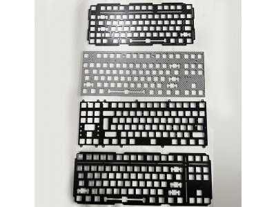 亮光碳纤维定位板精度加工CNC雕刻键盘强度平纹定位板厂家批发图3