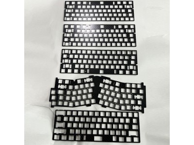亮光碳纤维定位板精度加工CNC雕刻键盘强度平纹定位板厂家批发图2