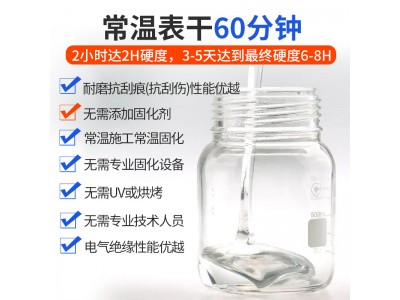 SJ-500高丰满高光泽抗涂鸦防护光油硬度6-8H抗刮罩面硅氧烷树脂图2