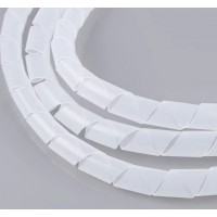 供应白色包线管 PE缠绕管绕线管缠绕胶管 12/10mm