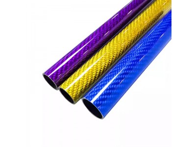 3K彩色碳纤维管 8MM 10MM 16MM 18MM 20MM 25MM 28MM 30MM 碳纤管图2
